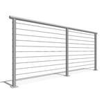 View Cable Railing System with Round Top